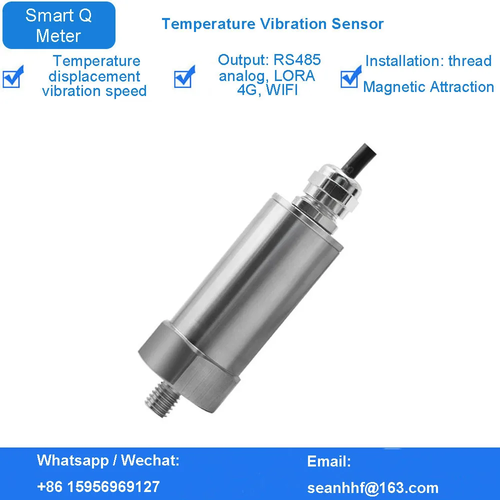 RS485 temperature vibration sensor transmitter integrated motor fan mine three-axis vibration monitoring 5