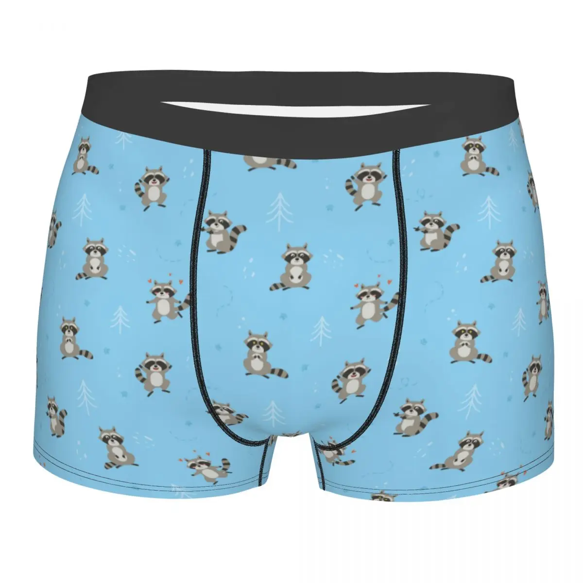 

Novelty Boxer Cartoon Cute Animal Raccoon Shorts Panties Briefs Man Underwear Breathable Underpants for Male Plus Size