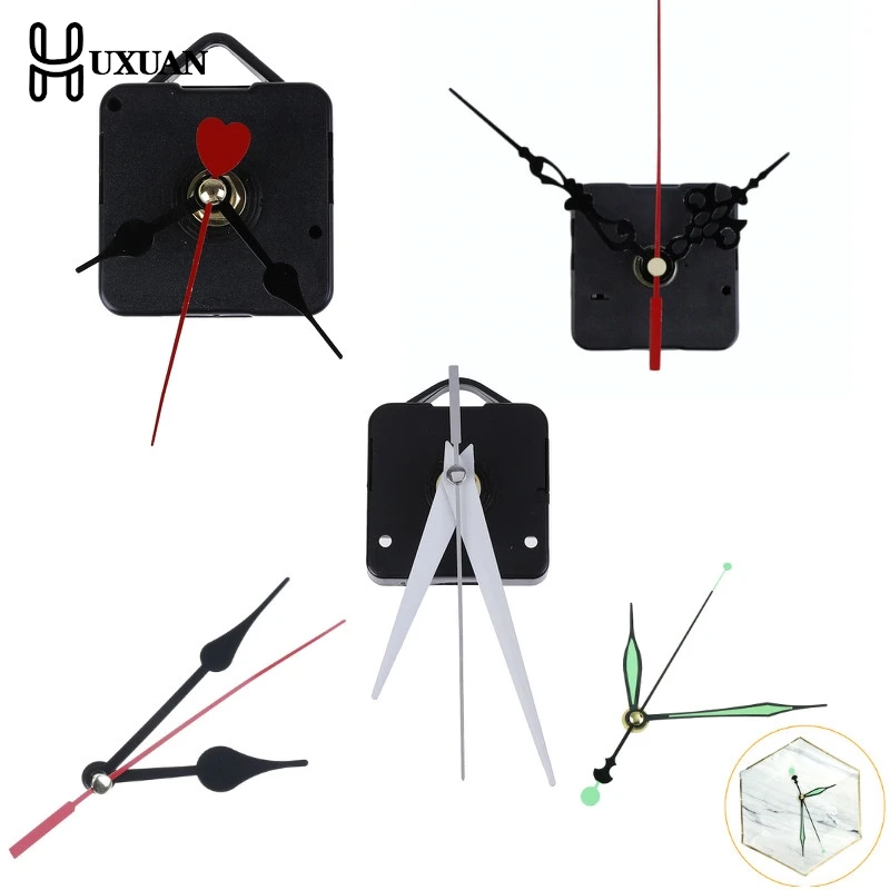 DIY-Clock-Mechanism-Parts-Classic-Hanging-Black-Quartz-Watch-Wall-Clock ...