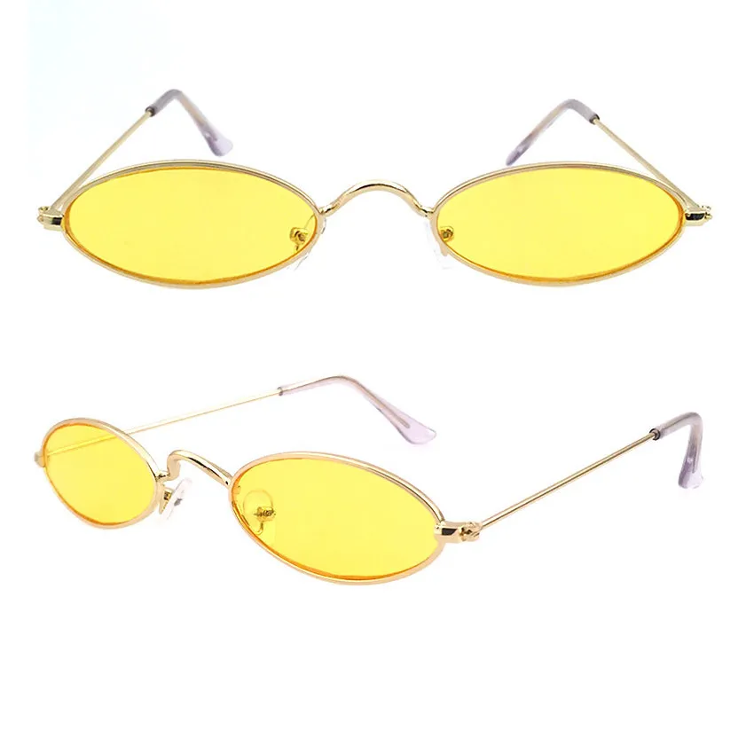 

FOENIXSONG Women's Fashion Sunglasses for Women Men Small Lenses Narrow UV400 Vintage Men's Glasses Eyewear Oculos Lentes