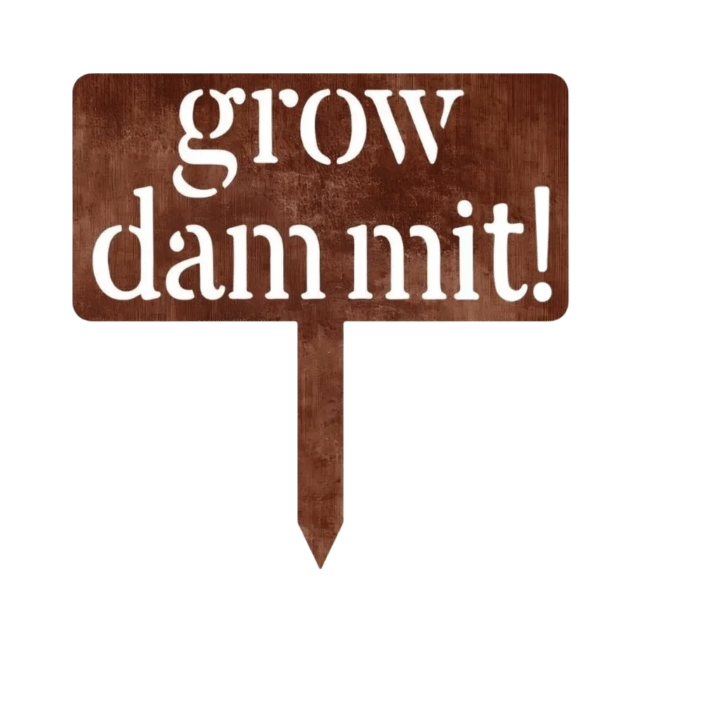 Garden Art Vintage Garden Sign Decorative Weatherproof Metal Garden Stake Unique Durable Garden Decoration Yard Decoration