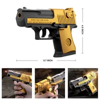 Mini Desert Eagle Toy Gun Fidget Toys Shell Ejecting Pistol Boys And Girls Shooting Game Birthday Gift Dropshipping 2