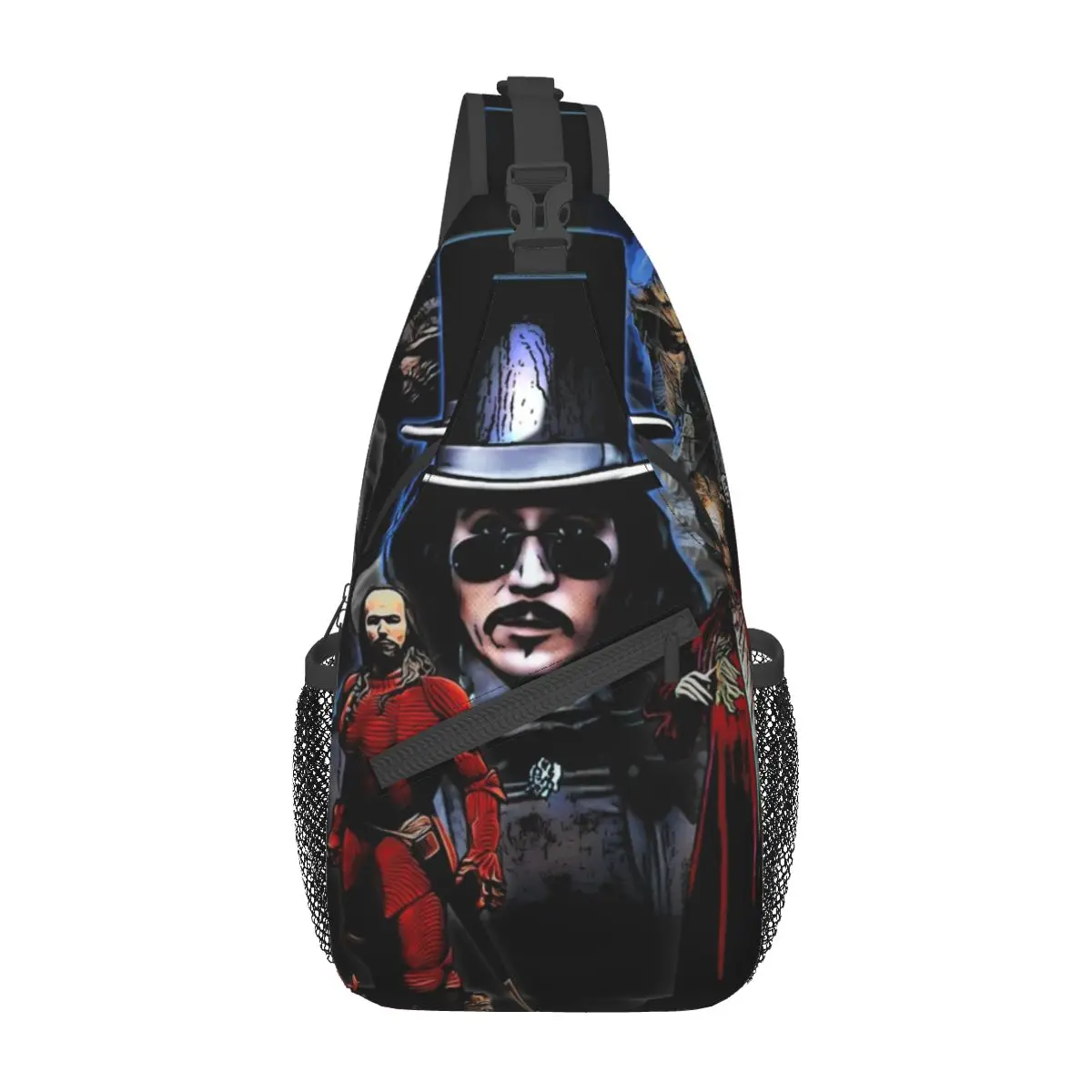 

Bram Stokers Dracula Sling Backpack Sling Bag Hiking Travel Chest Bag Daypack Men Fashion Crossbody Backpack Shoulder Bag Pouch
