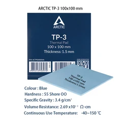 Premium Performance Thermal Pad - High Performance, Soft, Ideal Gap Filler for Efficient Heat Bridging (TP - 3 100x100x1.5mm)