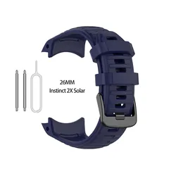 Premium Silicone Strap for Smartwatch - Durable Replacement Bracelet Wristband (Dark blue)