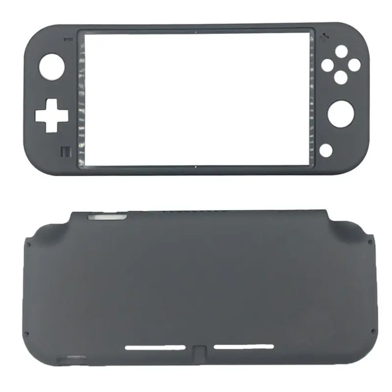 Complete Housing For Nintendo Switch Lite Black Frame Front Back Top Bottom Cove  Blackr Faceplate Replacement