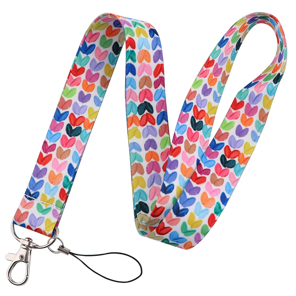 Chic Art-Inspired Lanyard with Badge Holder & Charm Accessories - Perfect