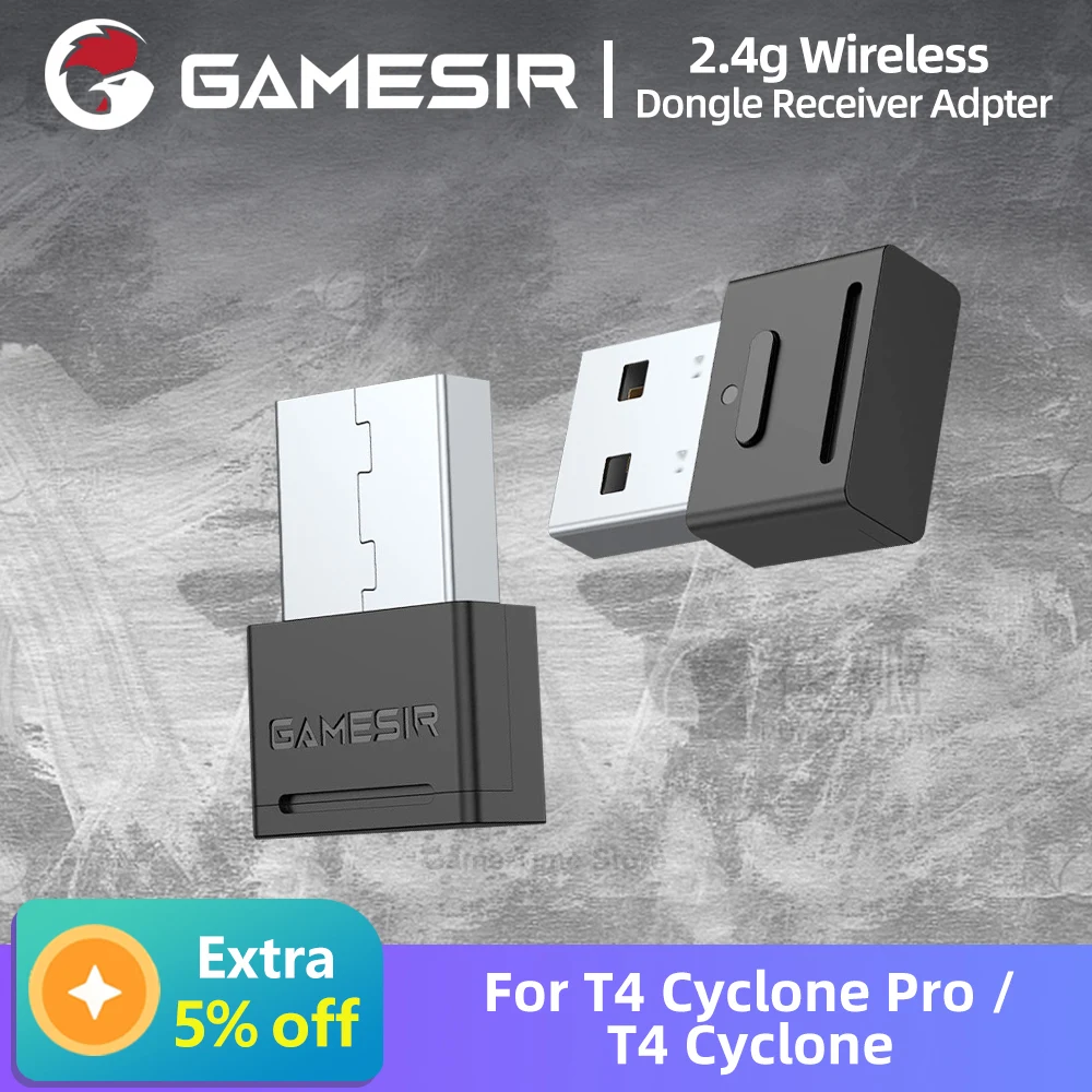 Gamesir-adaptador Receptor Dongle sem Fio para t4 Ciclone e t4 Pro pc Gaming Acessórios 2.4g