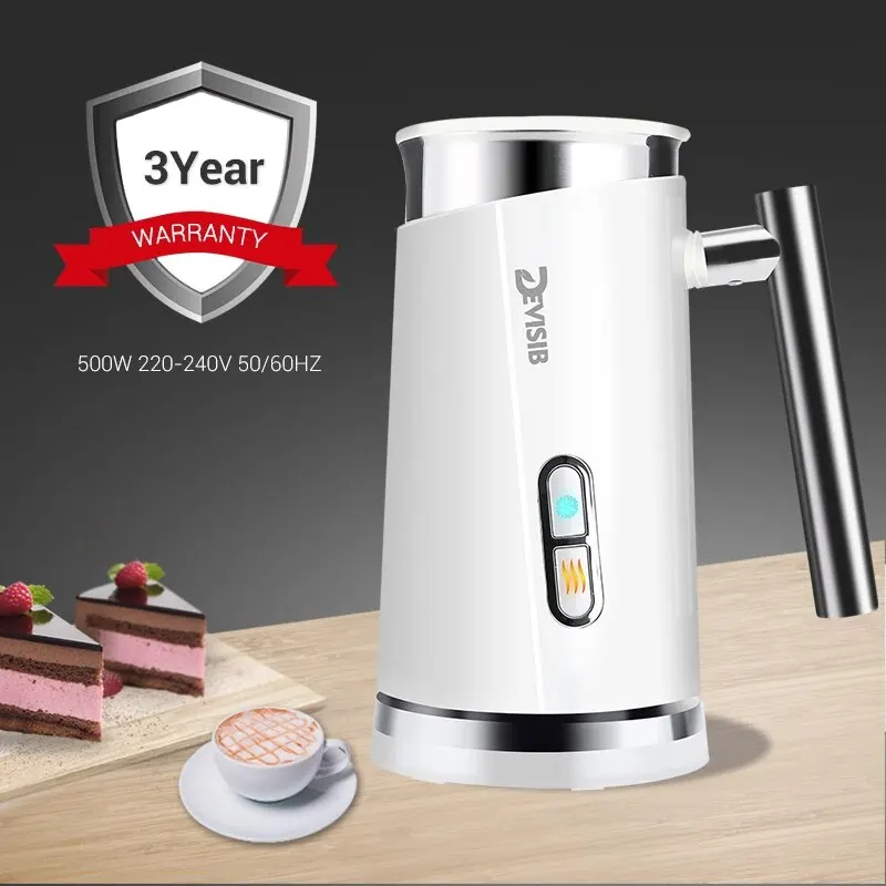 Automatic Milk Frother Electric Hot and Cold for Making Latte Cappuccino Coffee Frothing Foamer Kitchen Appliances DEVISIB images - 6