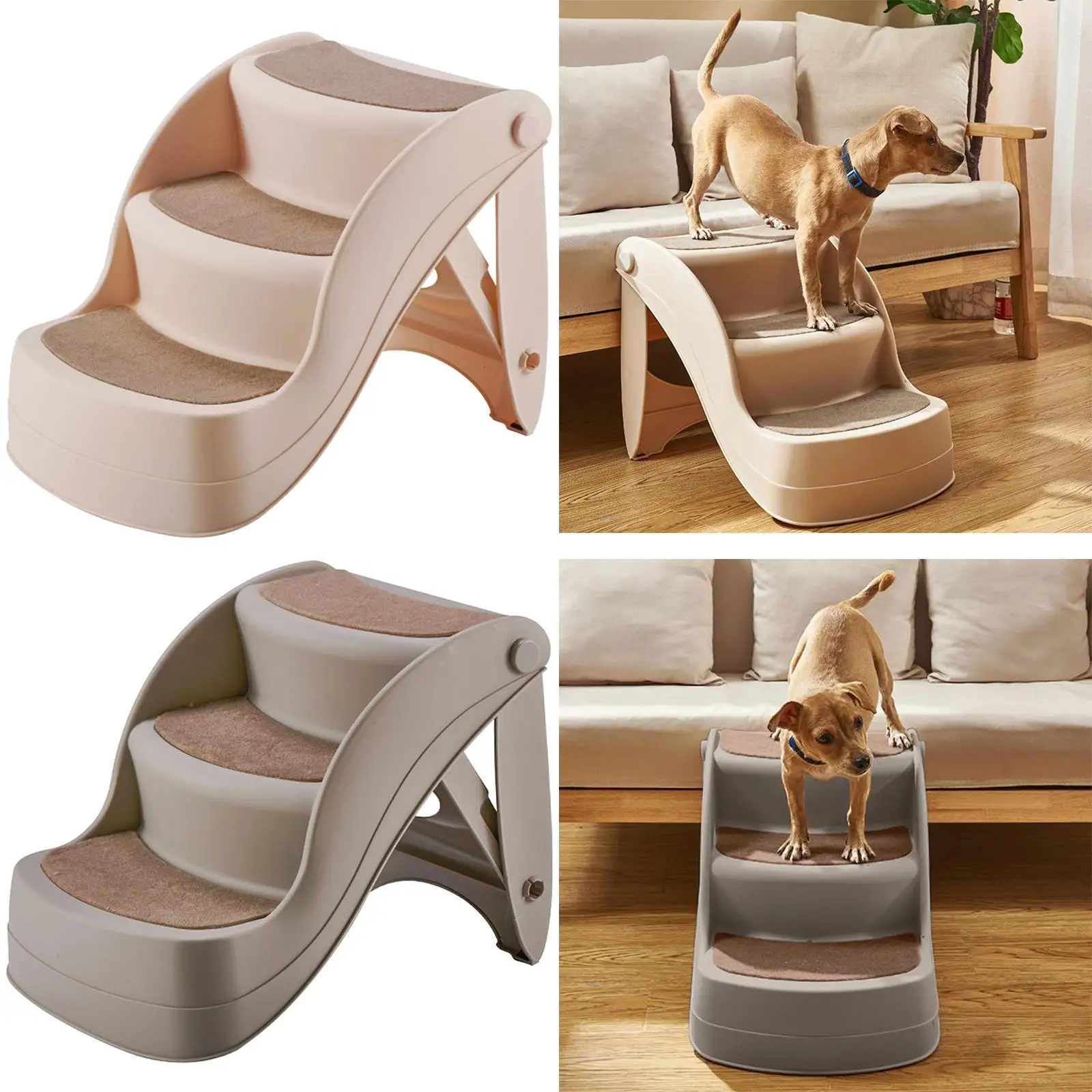 Folding Stairs Dog Stairs Lightweight Easy to to Indoor or Outdoor Ramp ,Fit Easily in The Closet Folding Stairs Dog Stairs Lightweight Easy to to Indoor or Outdoor Ramp ,Fit Easily in The Closet