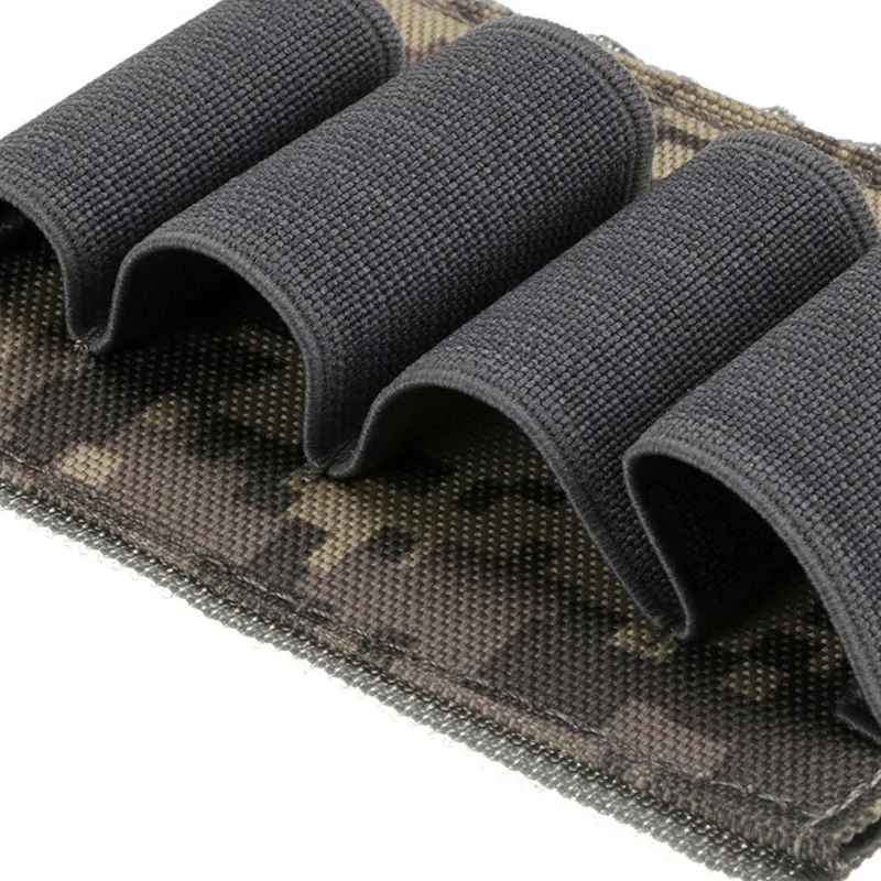 Taktische 12/20 GA 4 Runde Munition Träger Halter Schrotflinte Shell Molle Nylon Magazin Tasche Panel Taschenlampe Stift Veranstalter – Detail 9