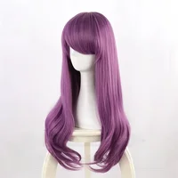 Rize Kamishiro Cosplay perruque Tokyo Ghoul Cosplay longue ondulée violet mixte résistant à la chaleur cheveux synthétiques Anime perruques 6