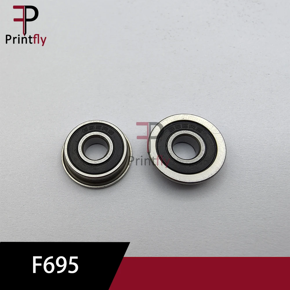 

VORON F695-2RS Bearing 5*13*4 mm ABEC-7 Flanged Miniature F695 RS Ball Bearings F695RS For Mobius 3.1 Voron 0/2.4 Printer