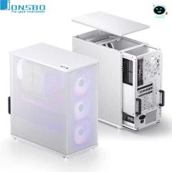 JONSBO VR4 ATX Mid Tower PC Case Computer Case Mesh ATX Case Pull-out Liner Design 컴퓨터 케이스 Support 240/280/360mm pcケース