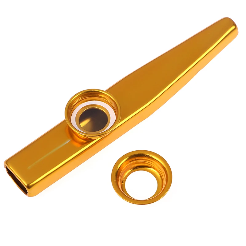 Fashion New Metal Kazoos Musical Instruments Flutes Diaphragm Mouth Kazoos Musical Instruments Good Companion for Guitar