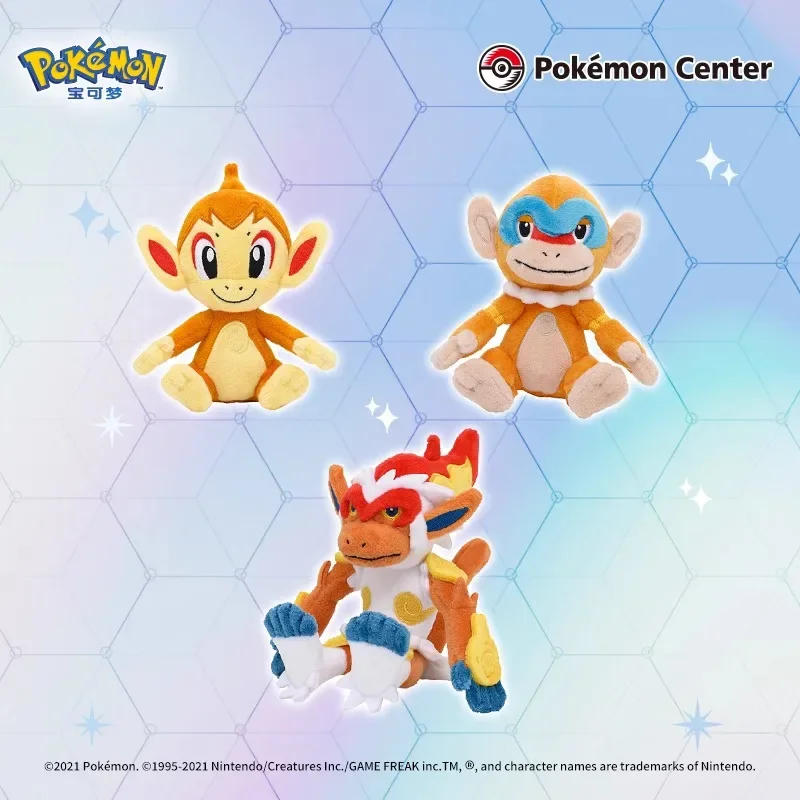Stock Original Pok&eacute;mon Turtwig Chimchar Piplup Starly Bidoof Kricketot Torterra Empoleon Staraptor Game Anime Figure Plush Toys