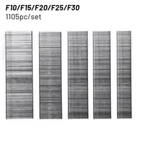 1105pcs F15/F20/F25/F30 Staples Straight Brad Nail 304 Stainless Steel Nail Gun Nailer Staple For DIY Home/Gardening Woodworking 2