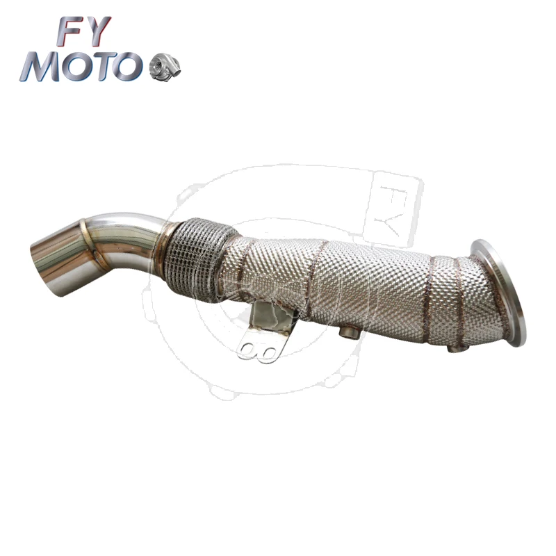 Downpipe Di Scarico Con Scudo Termico Per Bmw B58 F30 M240I 340I 440I 540I 740I Drive 2016 +