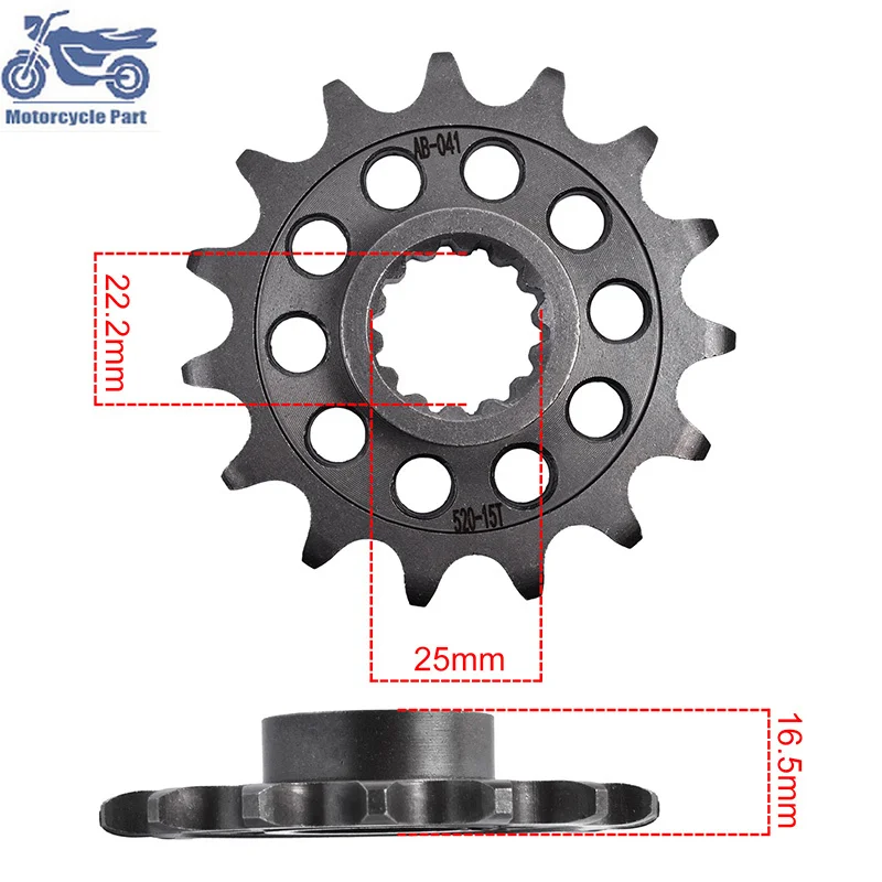 520-15T 520 Catena 15T Moto 20Crmnti Pignone Anteriore Silenzioso Per Ducati 1100 Scrambler Sport 1100 Scrambler Sport Pro 20-2023