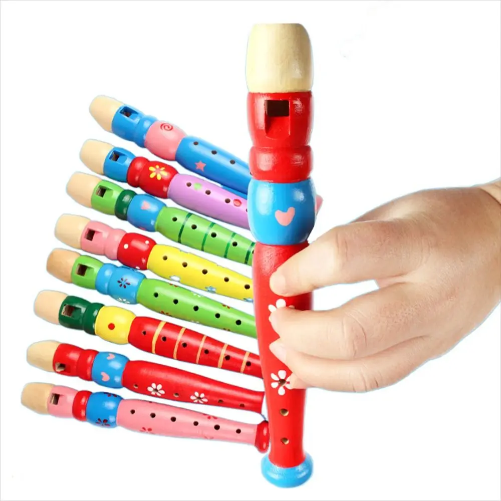 Colorful Wooden Kids Flute 2