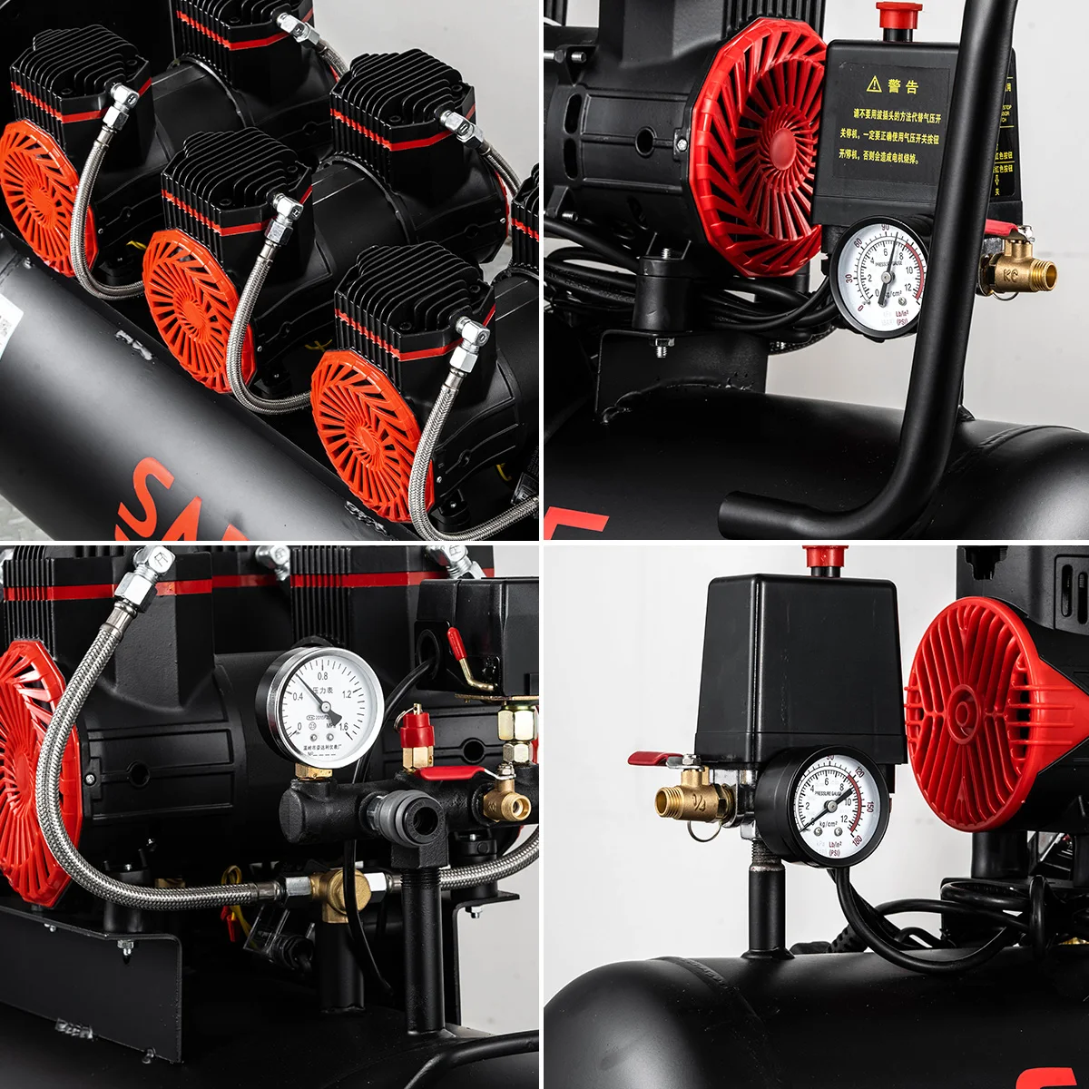 SAFE Compresor de Aire Manufacturer 80L/Min 8 Bar 800W Portatil - Imagen 4