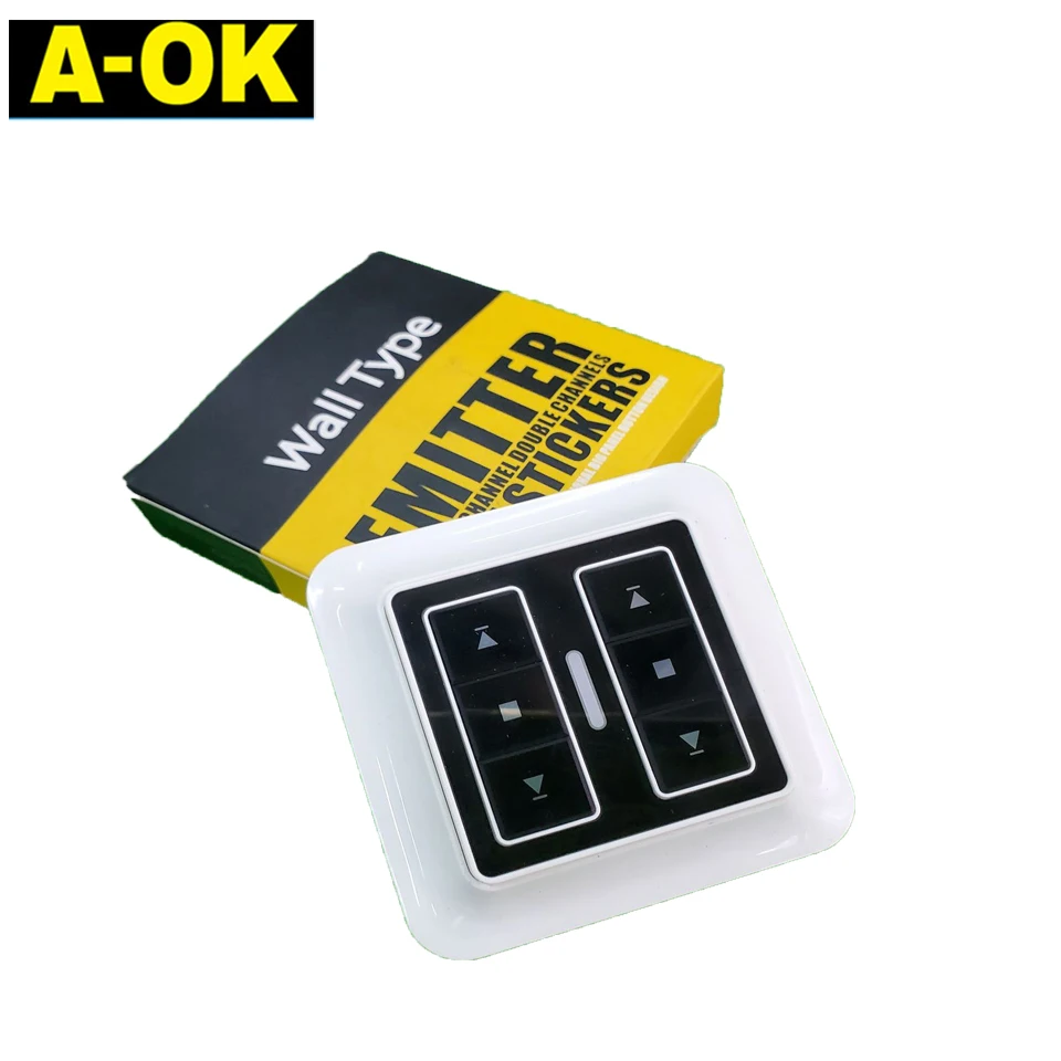 A-OK RF433MHz 모터용으로 설계된 A-OK AC133 시리즈 스위치, 주로 블라인드, 롤러의 전동 개폐에 사용됨