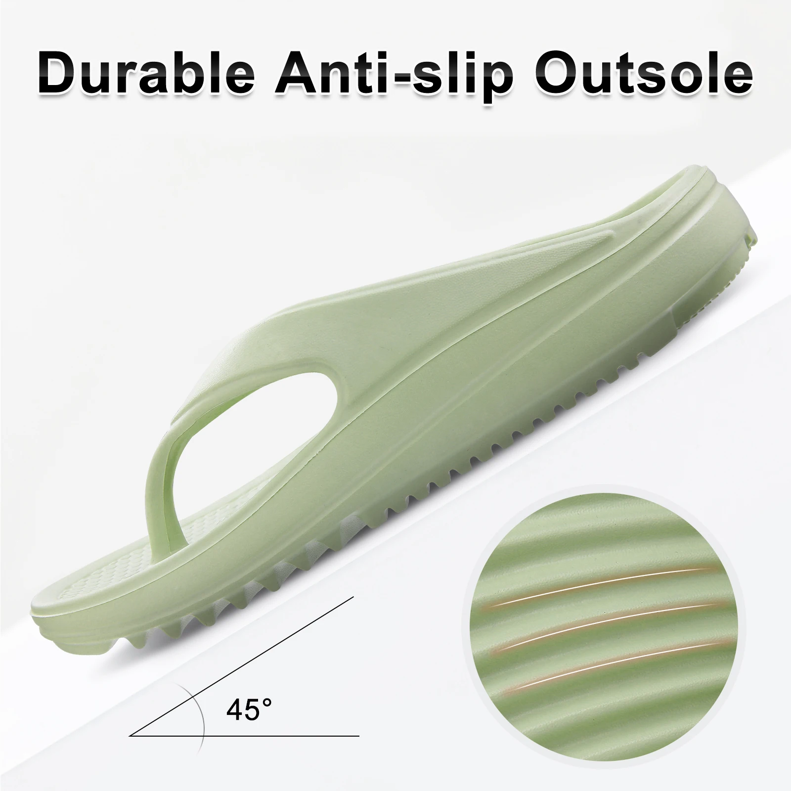 Comwarm Thick Sole Flip Flops For Women And Men Summer Yoga Mat Outdoor Beach Thong Sandals For Shower Non-Slip Soft Slippers 2