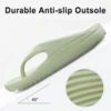 Comwarm Thick Sole Flip Flops For Women And Men Summer Yoga Mat Outdoor Beach Thong Sandals For Shower Non-Slip Soft Slippers 2