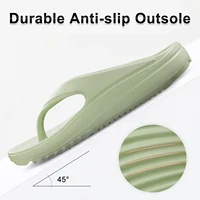 Comwarm Thick Sole Flip Flops For Women And Men Summer Yoga Mat Outdoor Beach Thong Sandals For Shower Non-Slip Soft Slippers 2