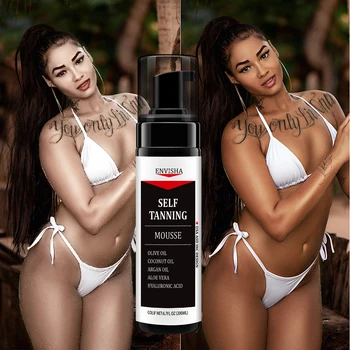 Advisha Body Skin Care Mousse autoabbronzante Spray Fast Face Tan idratante trucco fondotinta Bronzer nutriente bellezza salute