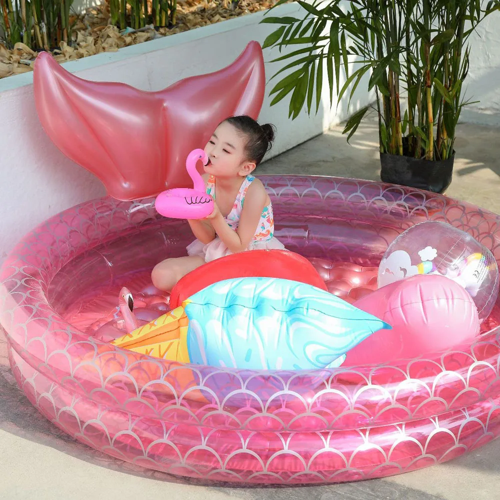 Ocean Ball Pool for Kids, Baby Swimming Pool, Mermaid Water Pool, Water Fun, Foldable Pets Bathing Pool,Size 150cm foldable pet bath pool collapsible dog pool pet bathing tub pool for dogs cats