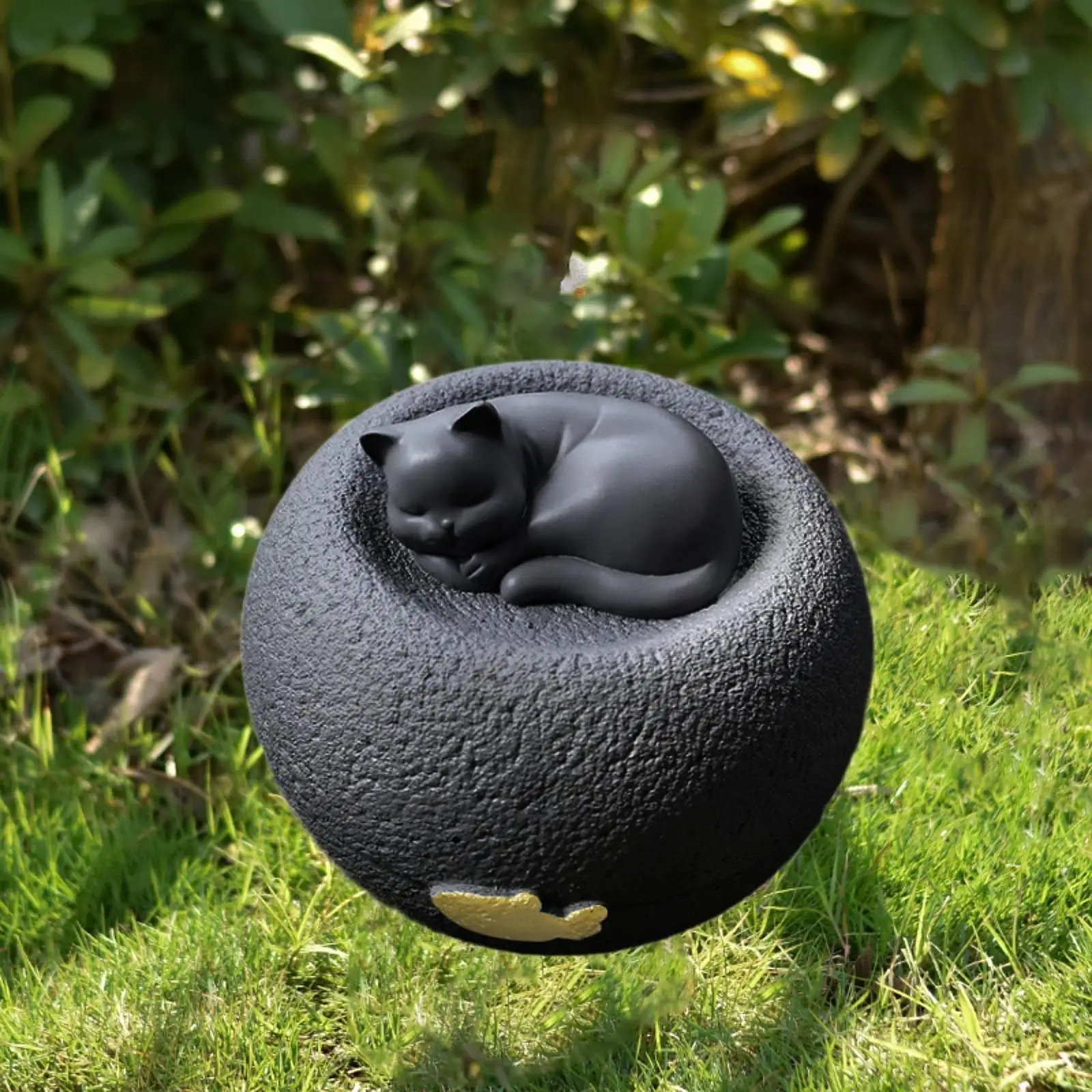 Cat Memorial Urn Pet Remembrance Container Premium Resin Animal Pet Urn