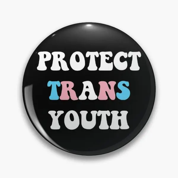

Protect Trans Youth Soft Button Pin Cartoon Metal Brooch Creative Cute Clothes Lapel Pin Funny Gift Fashion Jewelry Badge