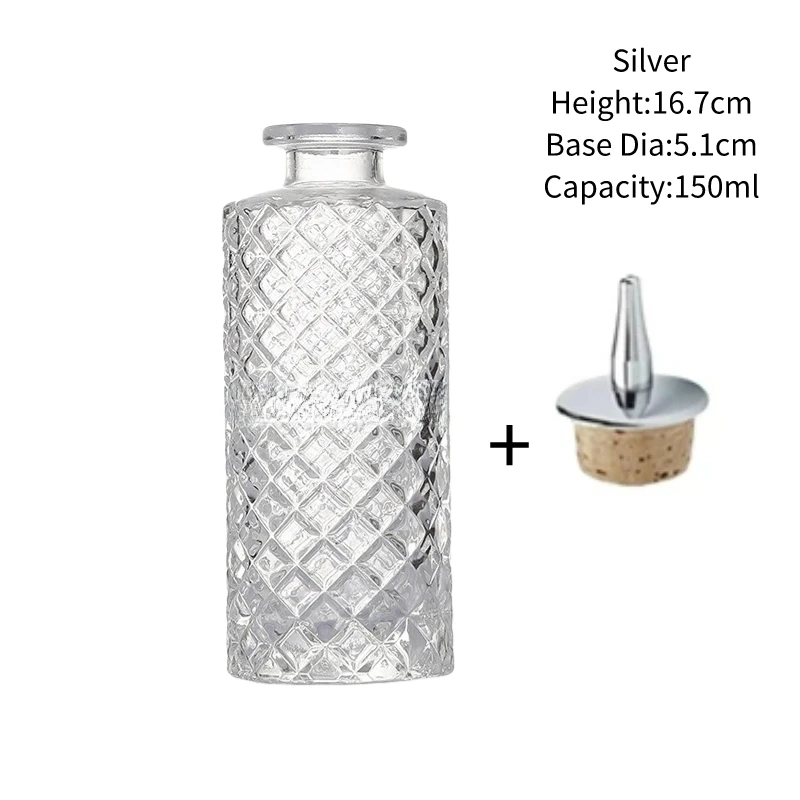 Vintage Glass Design Cocktail Bitters Bottle with Stainless Steel Dasher Top - Professional Bar Tool Accessory