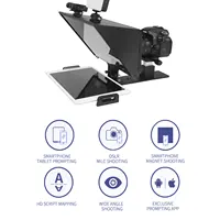 FEELWORLD TP13A Portable 13 Inch Teleprompter Supports Under 13" DSLR Shooting Smartphone/Tablet Prompting Remote 2