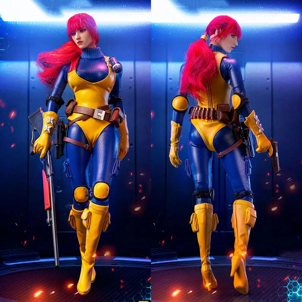 Bbk013 1/6 Soldato Femminile Gijoe Red Hair Girl Joint Mobility Set Completo 12 Pollici Action Figure Giocattoli Per I Fan Regali Da Collezione