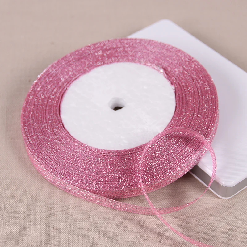 Metallic Glitter Ribbon Roll 4