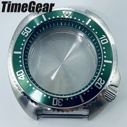 Blue Ring High - Quality 44mm Turtle Abalone Watch Case (6.Green)