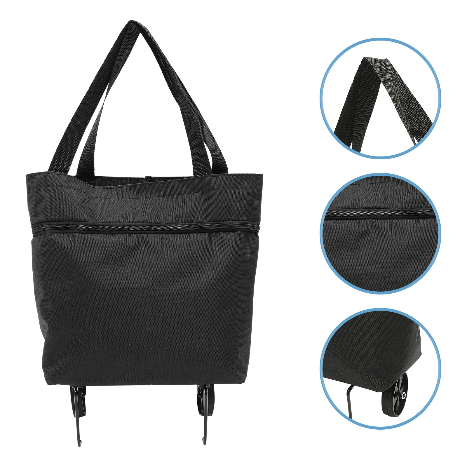 

Foldable Foldable Cart Storage Bag with Wheels Grocery Shopping Trolley Folding Bags Travel