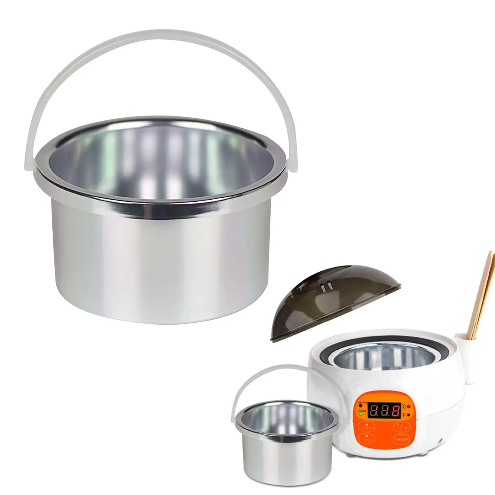 المحمولة الشمع سخان وعاء داخلي لإزالة الشعر مزيل ا...