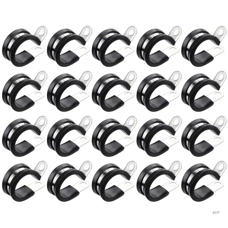 

20 Pack Edge Clips Solar Cable Value Pack Cable Tie PV Clip Stainless Steel Cable Clip Solar Plate Cable Clip Wire Clips