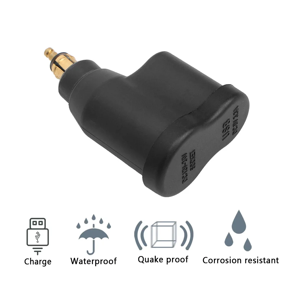 LAZIRO Doppio Regolabile USB Adattatore di Caricabatterie dell'interfaccia Adatta for BMW R1200GS R1200RT F800 GS F800GS F650GS F700GS F650 GS R 1200 RT ADV