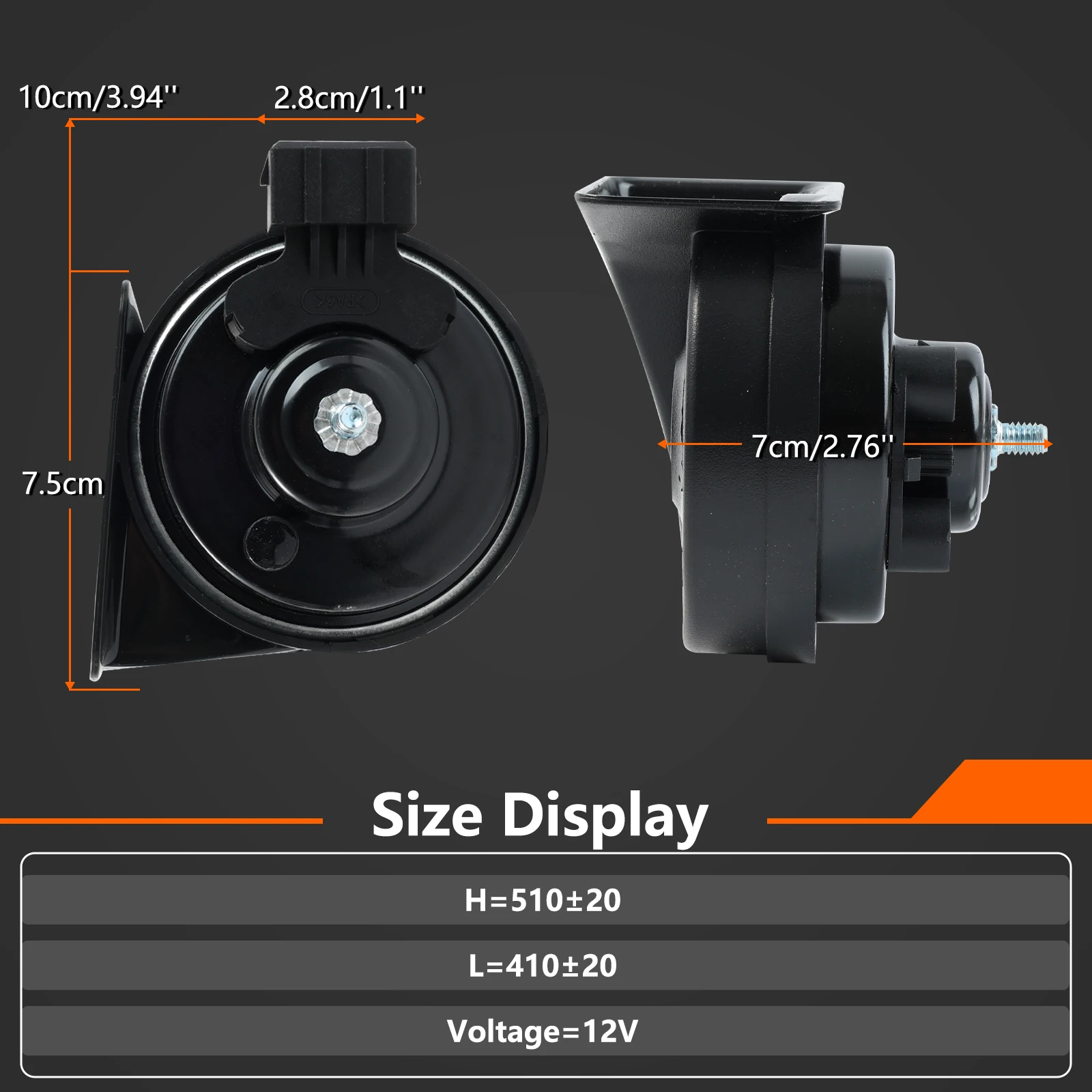 Dual Snail Horn 12V 110-125DB Waterproof High Low for Skoda Octavia Fabia Superb Audi A4 B5 100 80 A8 D2 A3 8L VW Sharan Passat