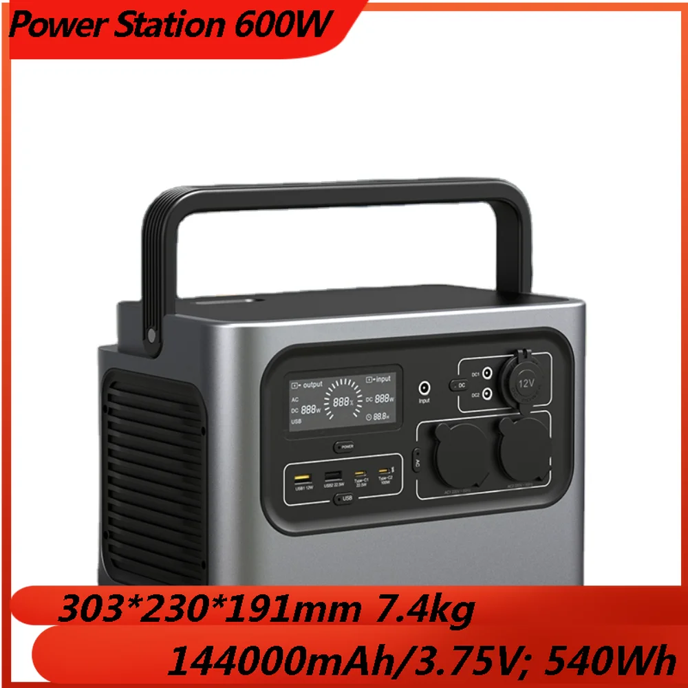 600w Lifepo4 Battery Banks Europe Emergency Camping 230v 110v Mobile For Outdoor Solar Generator Charging Portable Power Station