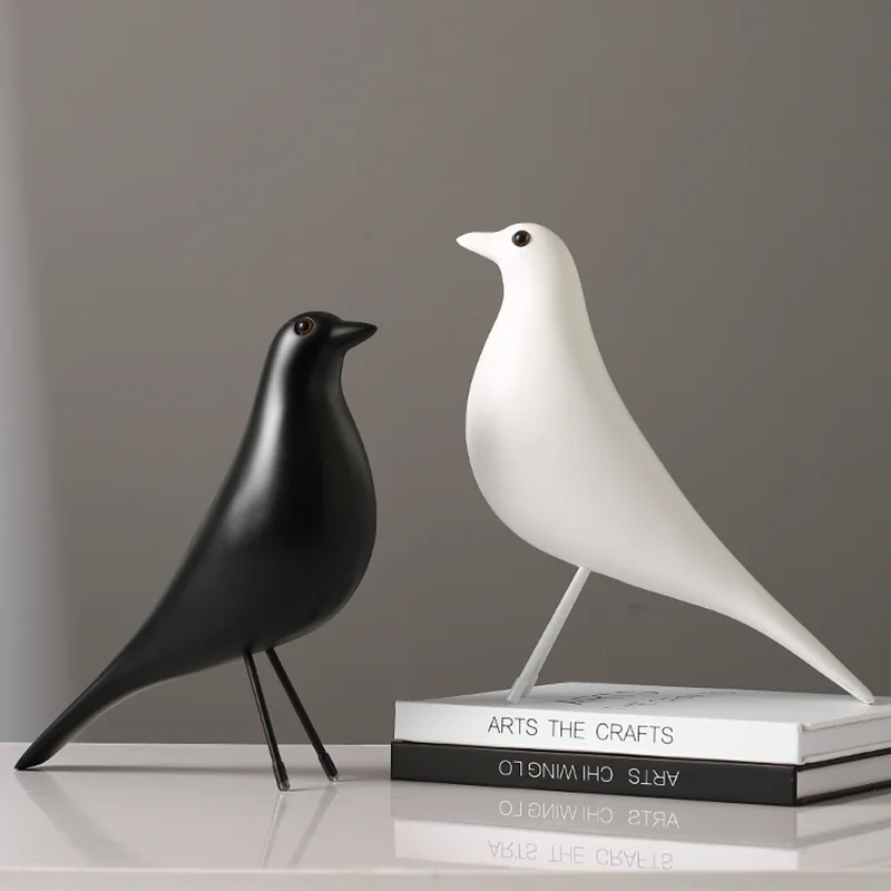 

Home Decoraion Accessories for Living Room Resin Embellishments Bird Model Figurines easter Decoration Nordic Art Anime Decor