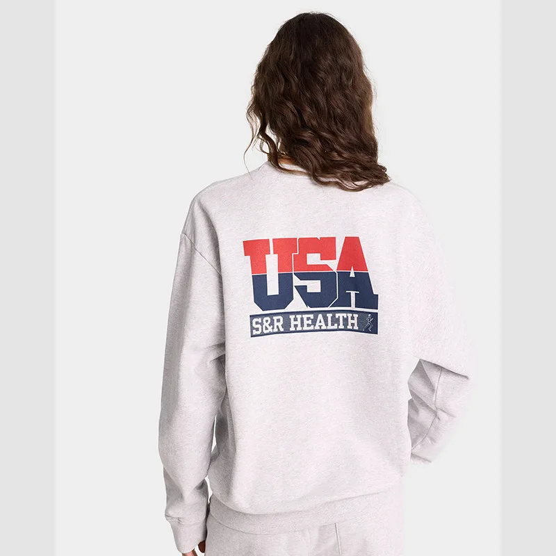 New Winter North American Niche Sporty&Rich Classic Letter Print Women's Pullover Hoodie Oversized Men's Sweatshirt Hoodie 3