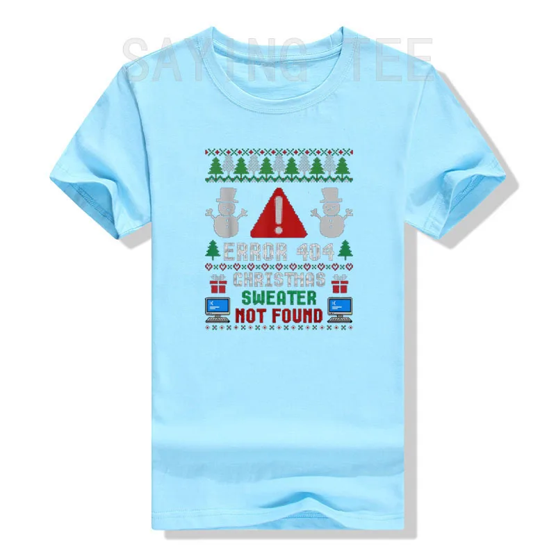 Computer Error 404 Ugly Christmas Sweater Not's Found T-Shirt