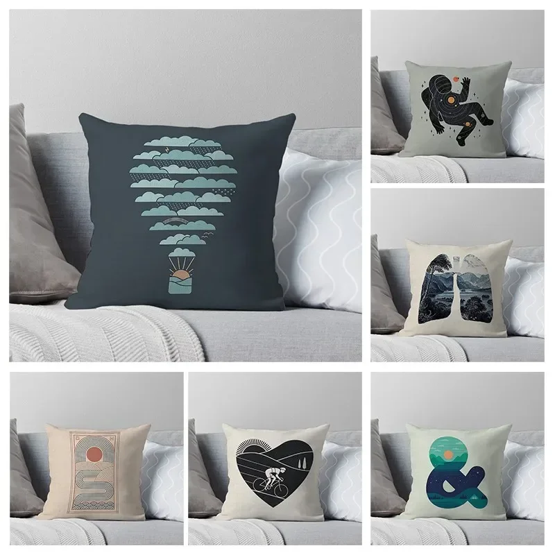 

Pillow case Cushion covers autumn 45X45cm nordic dark pattern 40x40cm 50x50 60x60cm Modern Living Room sofa bed home decoration