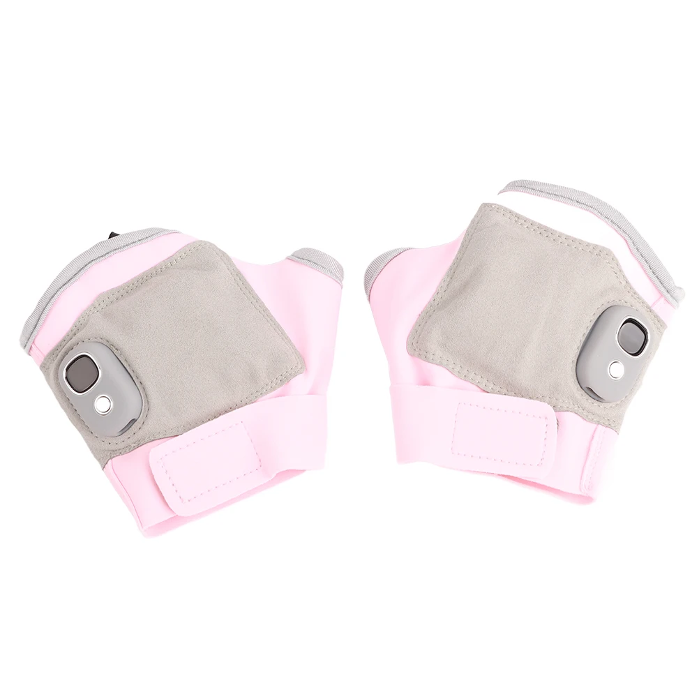 USB Heated Gloves for Women Men Rechargeable Fingerless Gloves with Display Temperature Control Winter Mitten Hand Warmer