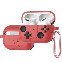 Retro Game Console Inspired Earphone Protective Cover - Airpods 1or2 (Red)